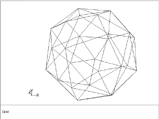 Coarse Mesh of a Sphere