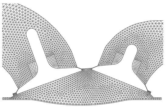 A Mesh Associated With Moving Pistons