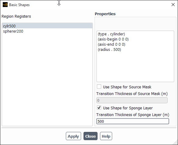 The Basic Shapes Dialog Box