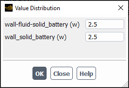 The Value Distribution Dialog Box