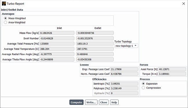 Turbo Report Dialog Box