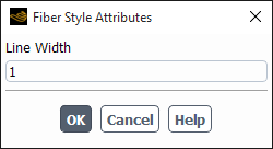 The Fiber Style Attributes Dialog Box