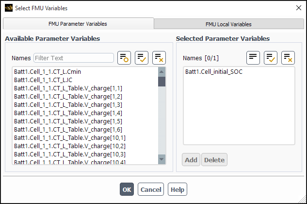 Import FMU File Dialog Box