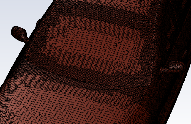 Surface Mesh with Two Levels of Feature Angle Refinement and 10° Threshold