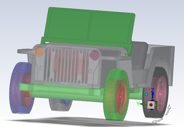 Mesh Display with Transparency: 2 Layers