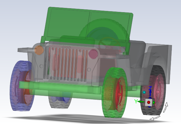 Mesh Display with Transparency: 3 Layers