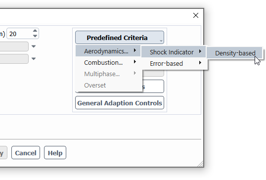 The Predefined Criteria Drop-Down List