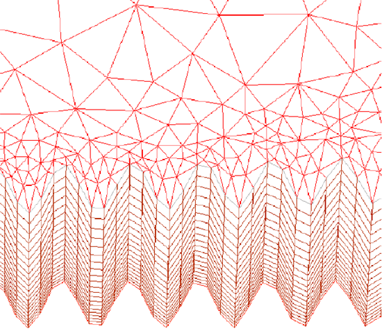 Zooming into the Deformed Compliant Strip with Boundary Layer Smoothing Applied