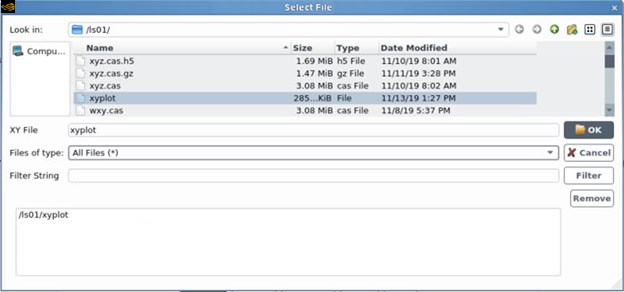 Another Version of the Select File Dialog Box for Linux Platforms