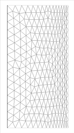 Effect of Diffusion Parameter of 1 on Interior Node Motion