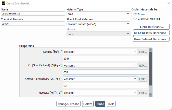 The Create/Edit Materials Dialog Box