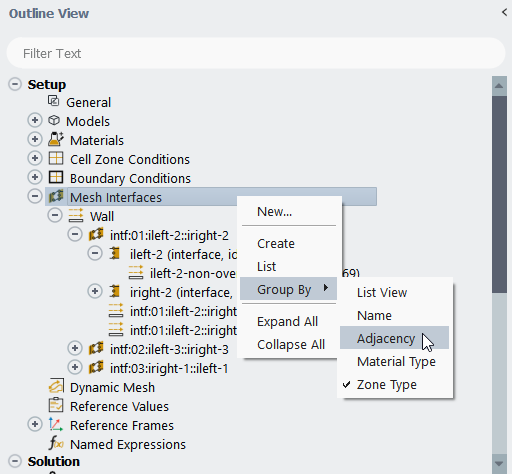 Managing One-to-One Interfaces from the Outline View Tree