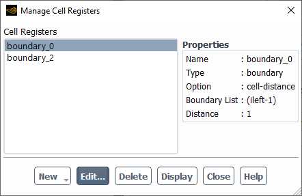 Manage Cell Registers Dialog Box