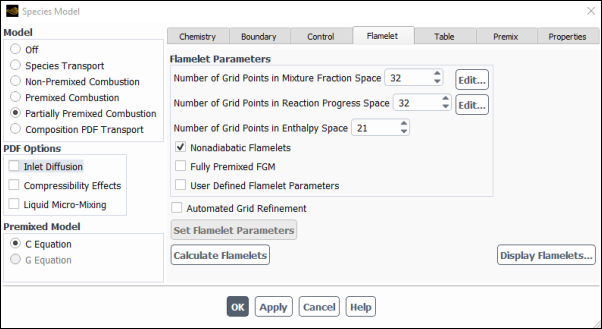 Non-adiabatic Premixed Flamelet Generated Manifolds (Flamelet Tab)