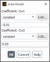 Antal et al. Model Dialog Box