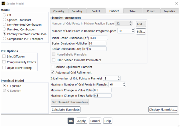 Diffusion Flamelet Generated Manifolds (Flamelet Tab)