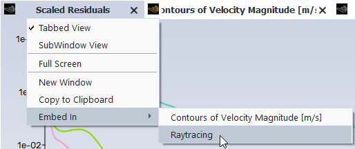 Embed in Raytracing Window