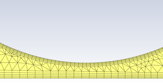 Prism layer mesh quality maintained for large deformations