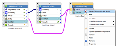 Exporting System Coupling Files from Workbench