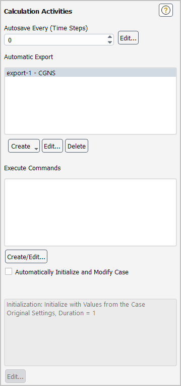 The Calculation Activities Task Page