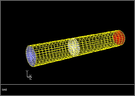 The Inlet, Fan, and Pressure Outlet Zones for a Circular Fan Operating in a Cylindrical Domain