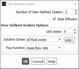 The User-Defined Scalars Dialog Box