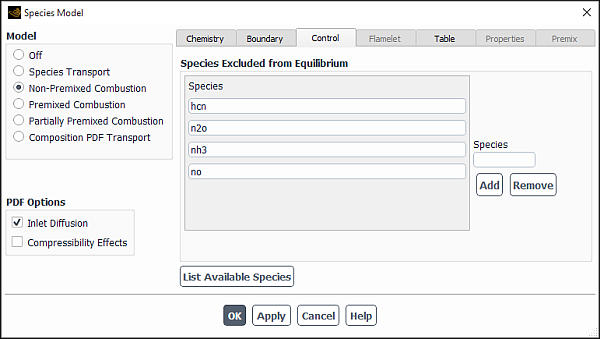 Method to Zero Out the Slow Chemistry Species