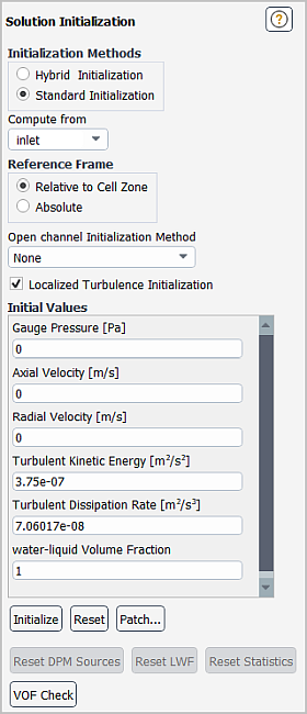 The Solution Initialization Task Page