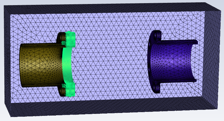 Example of a Geometry With Part Selected for Adding a Mesh Pattern