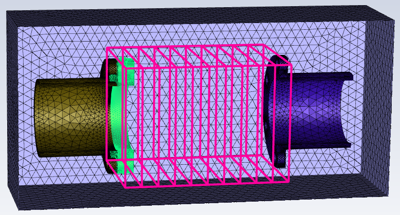 Example of a Geometry With a Preview of the Mesh Pattern