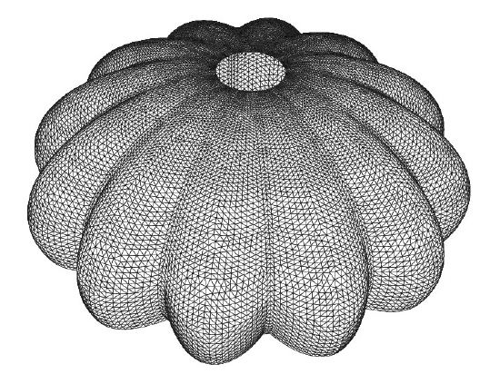 Parachute Modeled With Zero-Thickness Wall