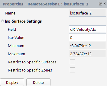 Properties of an Iso-Surface