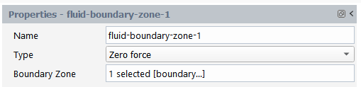 Zero Force Fluid Boundary Properties