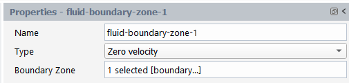 Zero Velocity Fluid Boundary Properties