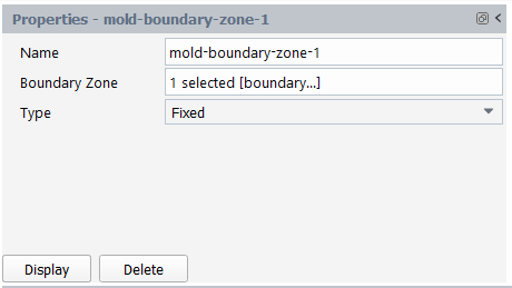 Mold Boundary Condition Properties