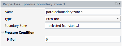 Porous Media Boundary Properties