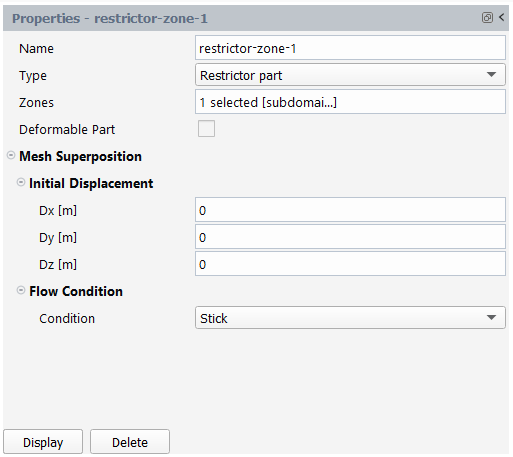 Restrictor Cell Zone Properties