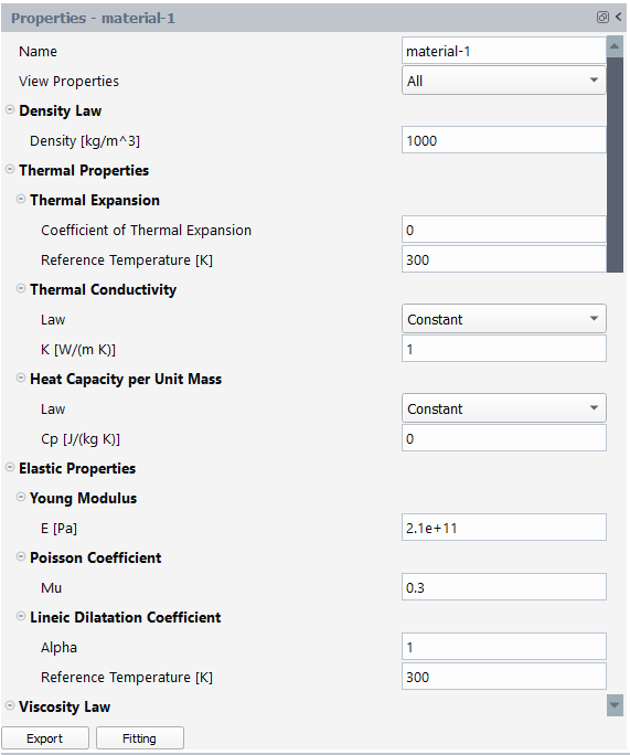 Material Properties