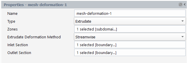 Mesh Deformation Properties