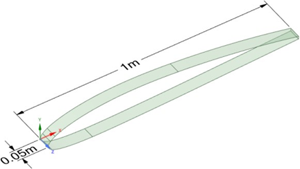 2.5D CAD of Section Profile Extracted From the 3D Blade