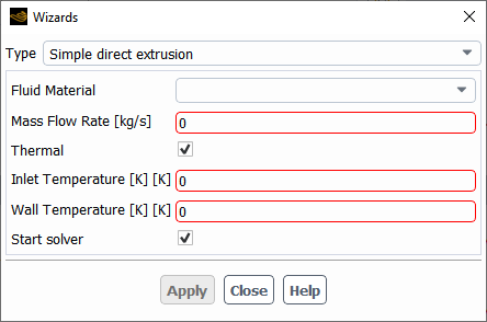 The Simple Direct Extrusion Wizard