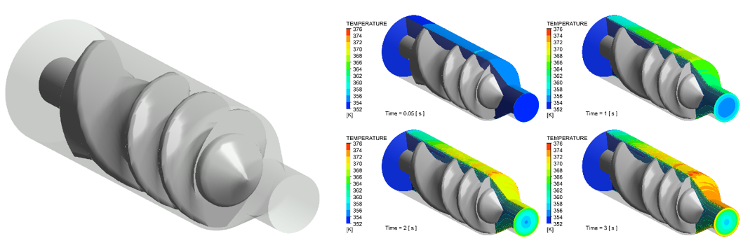 Example of a Geometry for a Single-screw Extruder