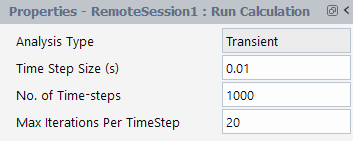 Run Calculation Properties