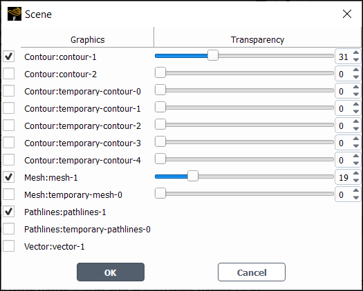 Scene Dialog Box