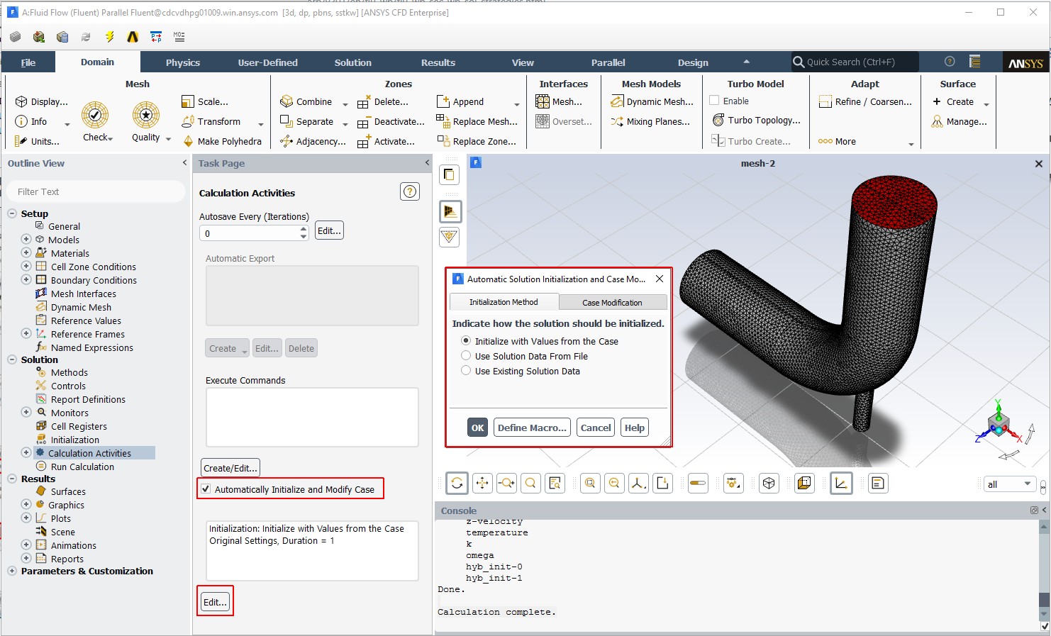 Accessing Solution Strategies in Fluent