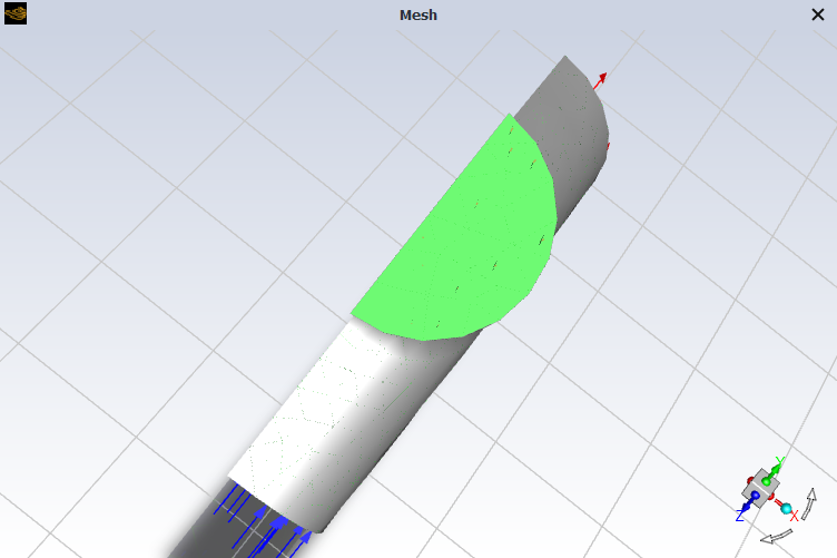 View Set as Normal to the Selected Surface (green)