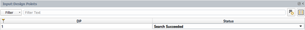 Input:Design Points Table after Calculation