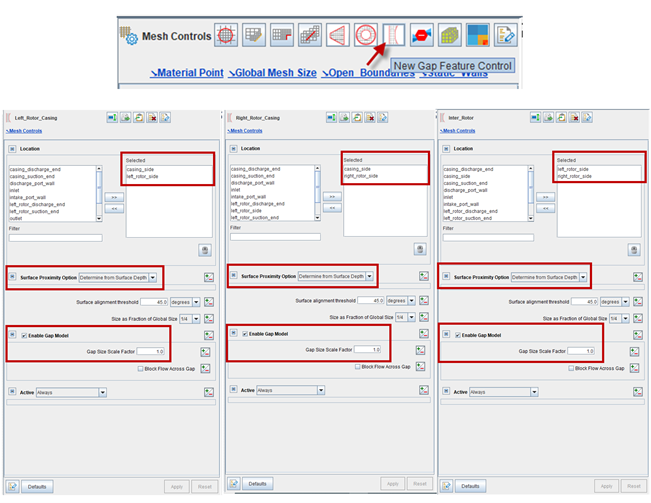 Three Gap Feature Controls Used for Rotor-Rotor and Rotor-Casing Gaps