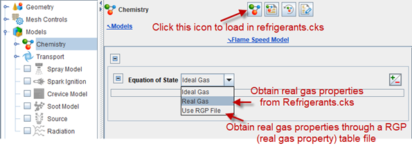 Selection of Equation of State on the Chemistry/Materials Panel