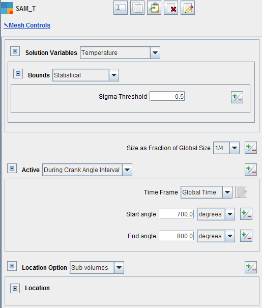 SAM control for resolving chemically reactive regions